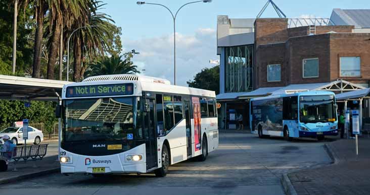 Busways MAN 18.310 Bustech VST 929 Red Bus 28